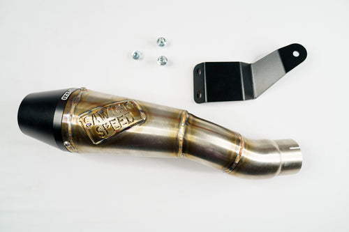 Sawicki FTR Slip On Muffler - 1200 Slip-ON Brushed SS