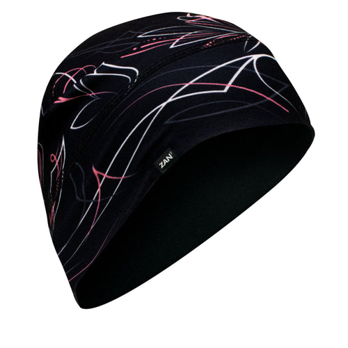 Zan Sportflex Helmet Liner/Beanie - Pinstripe Heart