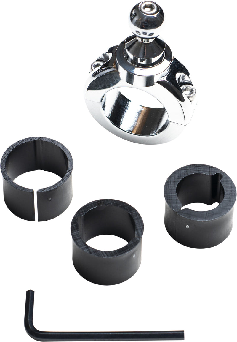 Techmount 5G Fixed Bar Mounts - Chrome BAR Mount Fixed 1-1/4
