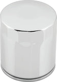 Twin Power Twin Cam and M8 Chrome Oil Filter Rpls H-D 63798-99 with Backflow Valve
