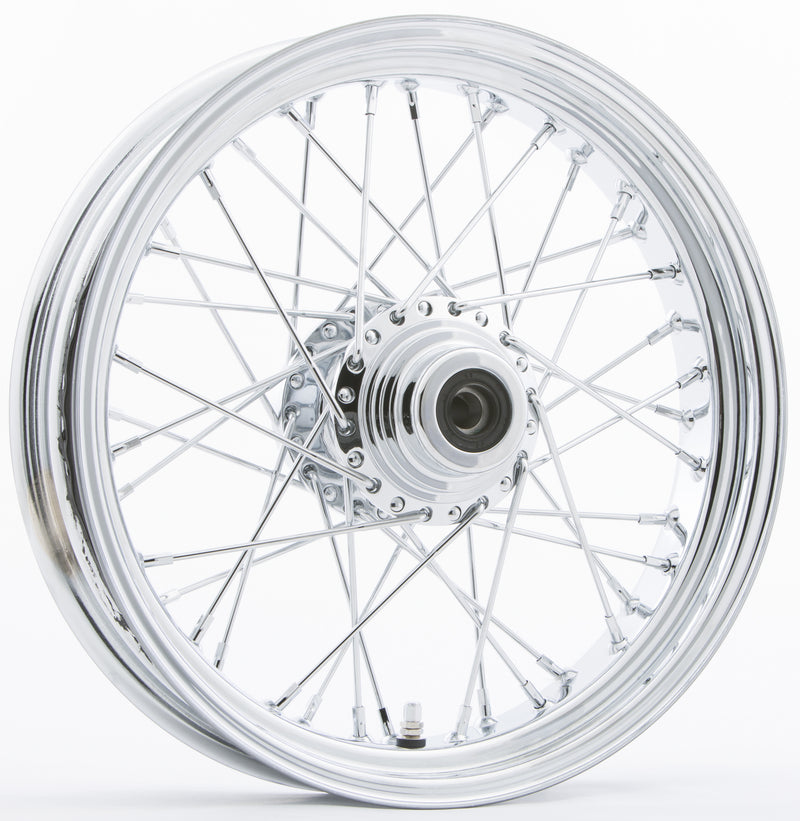 Harddrive Front 40 Spoke Wheels - 40-SPK SD Chrome 16x3.5 Flst-HUB 3/4