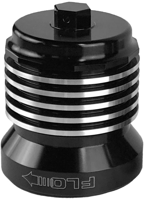 Pcracing Flo Stainless Steel Oil Filter - Reusuable OIL Filter Black/Polished F…
