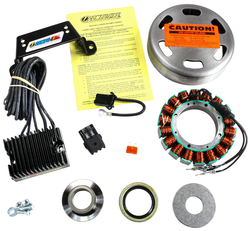 Compufire 40A 3 Phase Charging System - 40 AMP Vented Rotor `1981-1999 BT