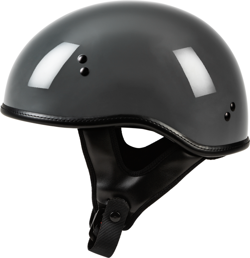 Highway 21 .357 Half Helmet - Solid Half Helmet Grey XS