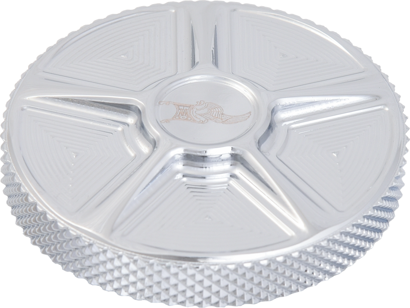 Kens Factory NX LVL Gas Caps - CAP Five Chrome Dummy CAP FOR M8 LH