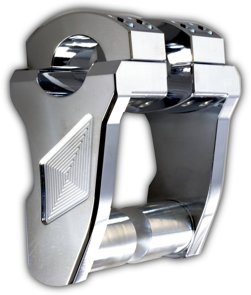 ROX Street Pivoting Handlebar Riser - Chrome 3