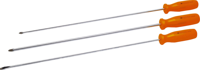 Performance Tool 3 Piece Long Screwdriver Set - PC Long Screwdriver SET