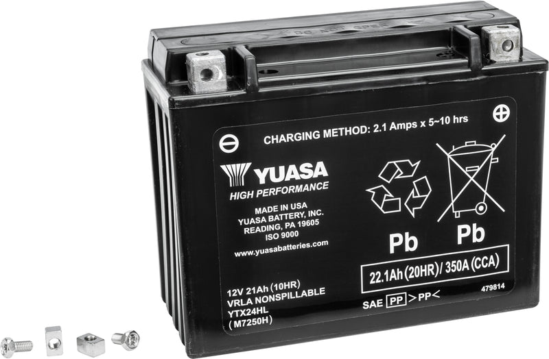 Yuasa Sealed Factory Activated - Ytx24hl Sealed Factory Activated