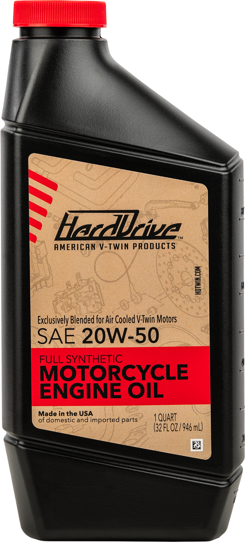 Harddrive Full Synthetic Engine Oil - SYN Engine OIL 20w50 1 QT (12/Case Sold E…
