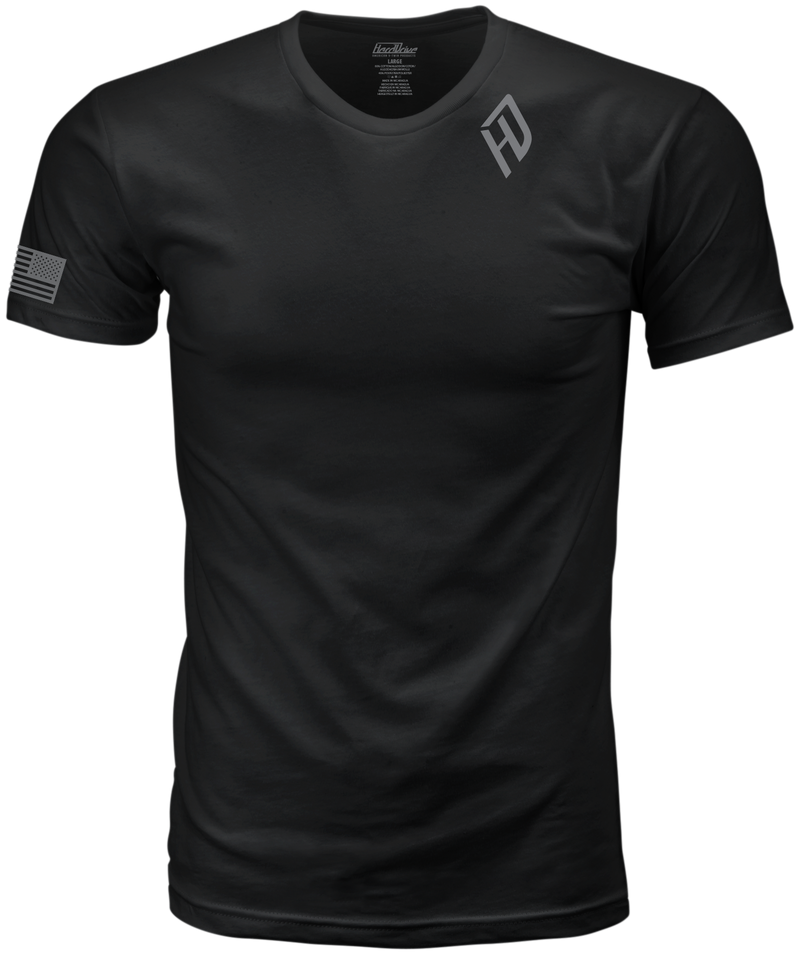 Harddrive Shield Tee - Black/White LG