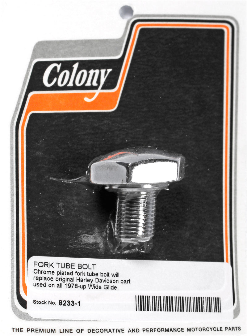 Colony Machine Fork Tube Bolt - Wide Glide Wide Glide 1978-2017