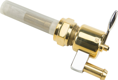 Harddrive Brass Petcock - Round 22mm Downward Position