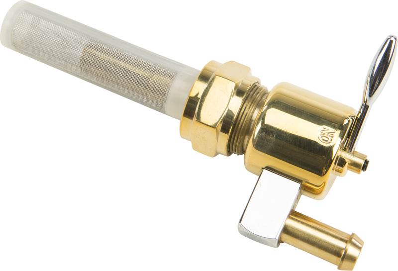 Harddrive Brass Petcock - Round 22mm Downward Position