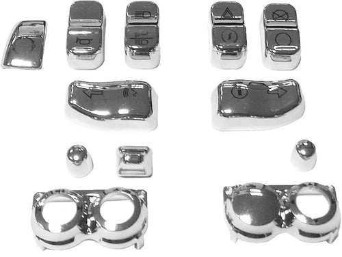 Harddrive Switch Caps - CAP KIT Chrome `2016-2025 Flht/Fltr EXC SE Models