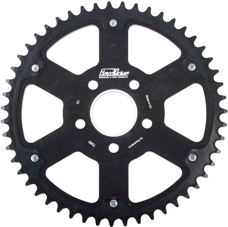 Harddrive Carbon Tooth Sprocket - 49t Black / Black 1984-2022