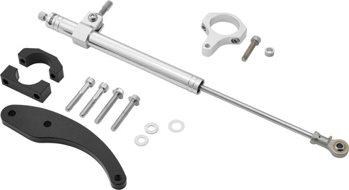 Harddrive Steering Damper - 09-13flt Silver