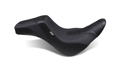 Mustang Motorcycle Squareback Signature Series Solo Seat - Harley Low Rider