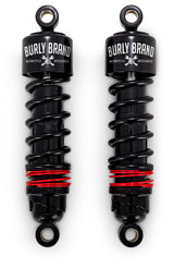 Burly Brand Slammer Plus 11.5" Black Rear Shocks - Harley Touring