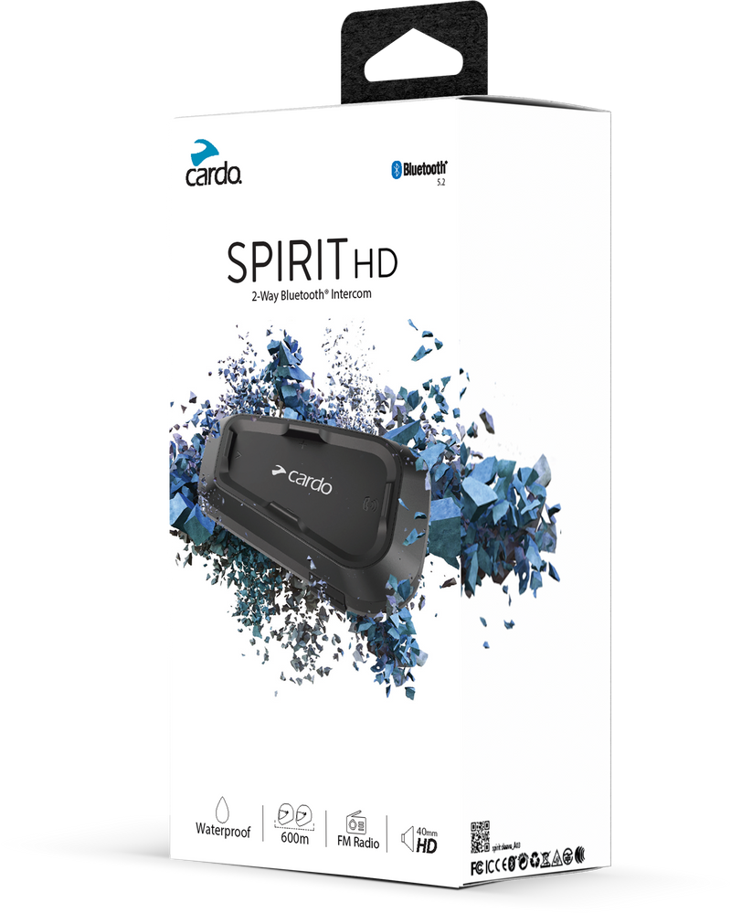 Cardo Spirit BT Headset - HD Bluetooth Headset Single
