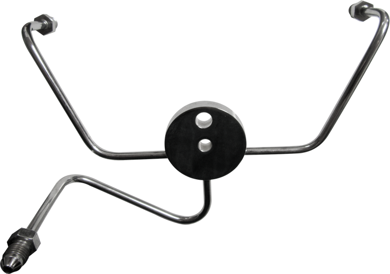 Goodridge Spider Front Brake Tee - Wideglide Chrome -3an Fittings