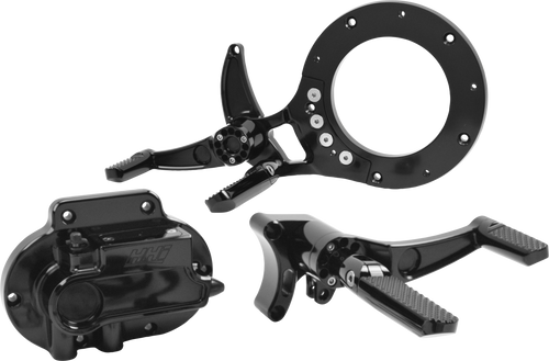 Hawg Halters Inc Dominator Mid-Controls Kit - CBL Clutch Black FLH 2021-2025