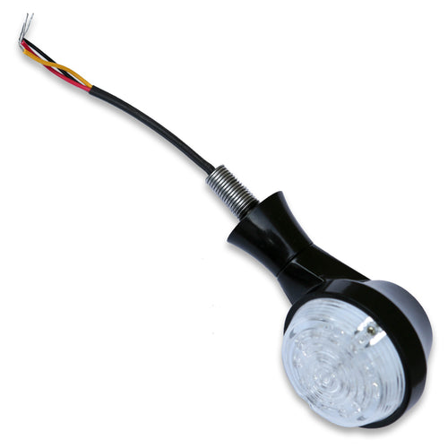 Burly Brand Led Turn Signals - Signal Amber Univ Black PR