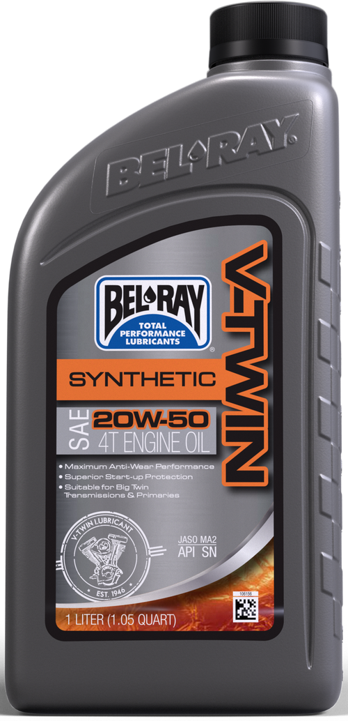 Bel-Ray V-Twin Synthetic Engine Oil - 20w50 1l