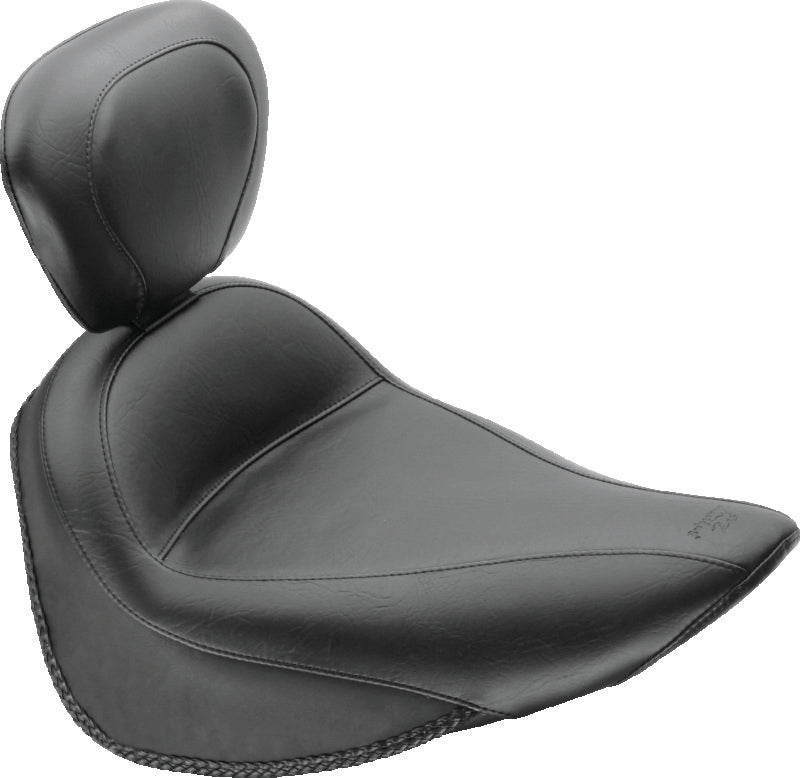 Mustang Motorcycle Solo with Driver Backrest Original — 1984-2006 Harley-Davidson Touring