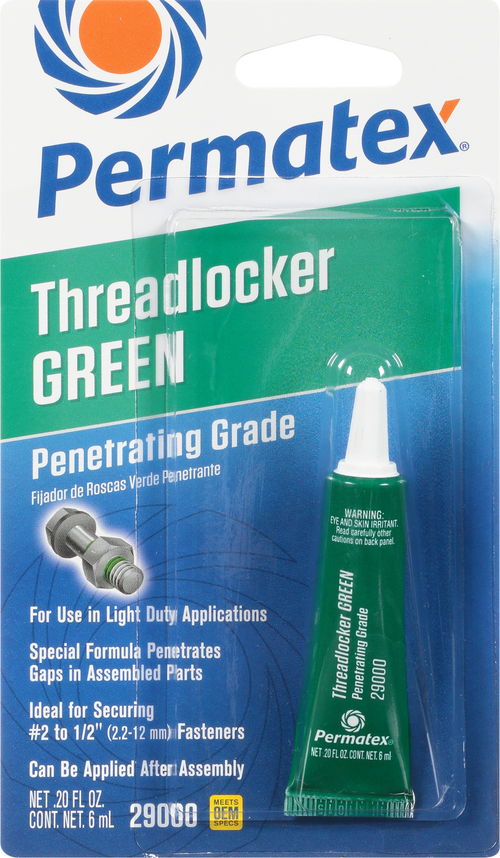 Permatex Penetrating Threadlocker - Grade Threadlocker Green 6 ML