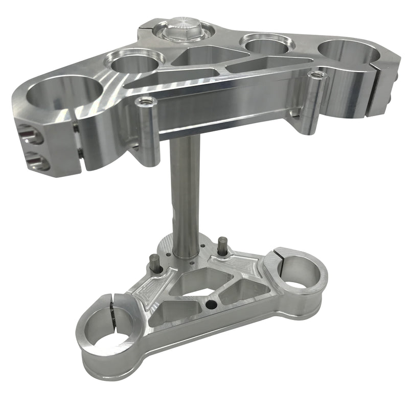 Pro One MXV1 Triple Clamp - 39mm Triple Tree RAW Aluminum