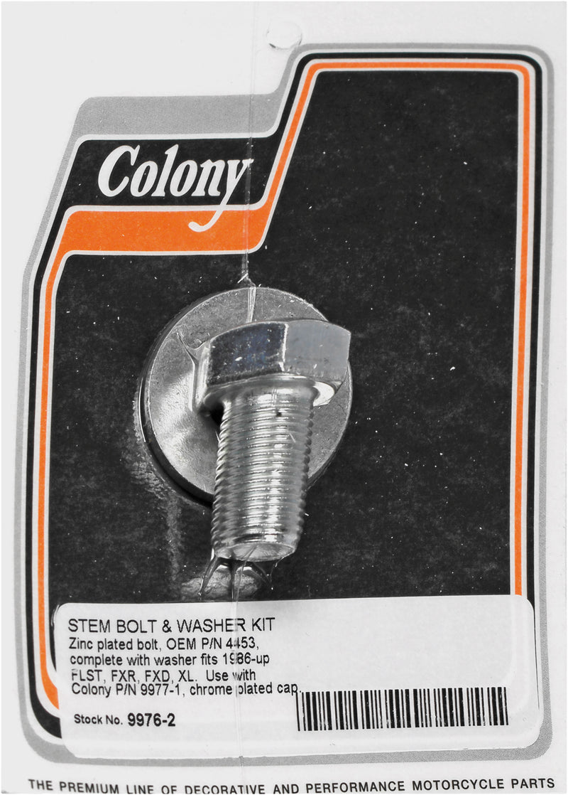 Colony Machine Fork Stem Bolt - & Washer KIT Flst FXR FXD XL 86-UP