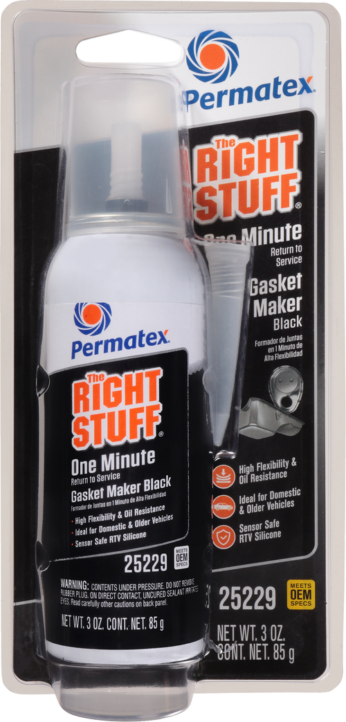 Permatex Right Stuff Powerbead Gasket Maker - Black ONE Minute Gasket 3 OZ