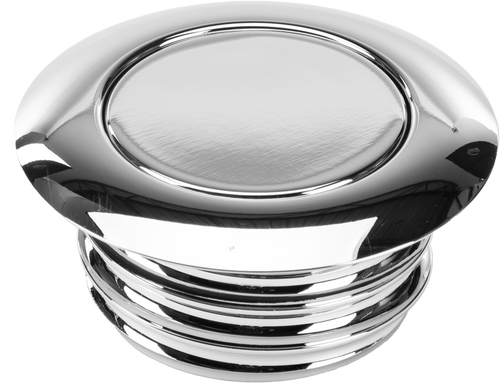 Harddrive Pop-Up Screw In Smooth Gas Cap - NON Vented LH Chrome `1996-2020