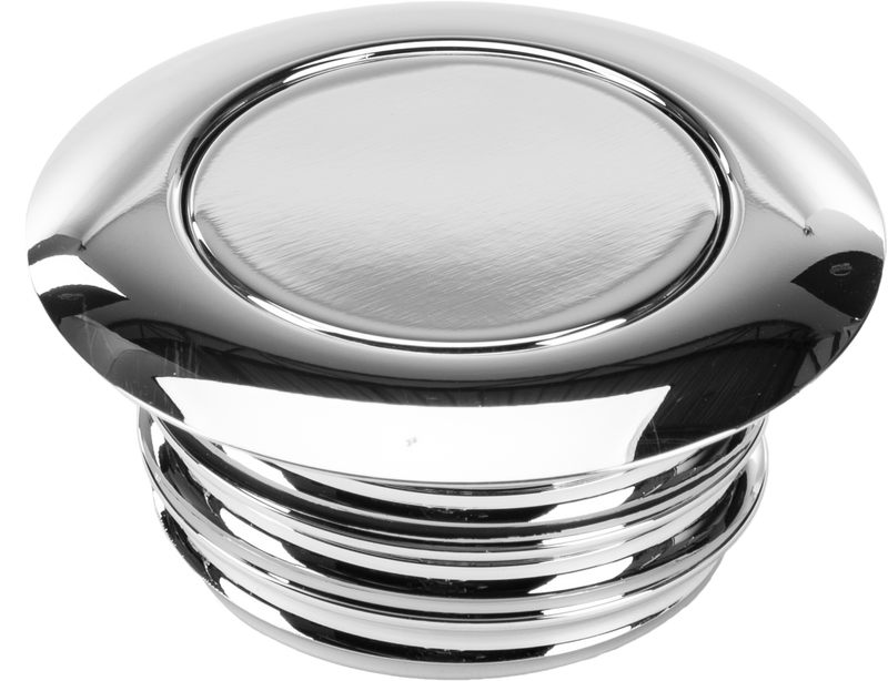 Harddrive Pop-Up Screw In Smooth Gas Cap - NON Vented LH Chrome `1996-2020