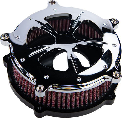 Harddrive Commodore Air Cleaner Kit - Chrome W/ Clear Window