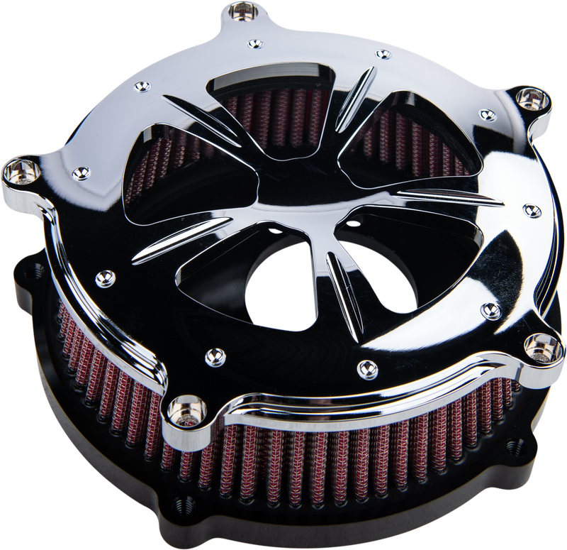 Harddrive Commodore Air Cleaner Kit - Chrome W/ Clear Window