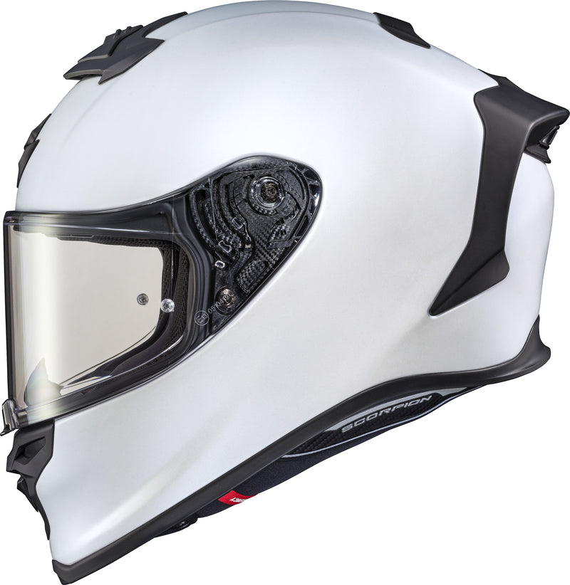 Scorpion EXO EXO-R1 Solid Air Helmet - Full Face Helmet Matte Pearl White SM