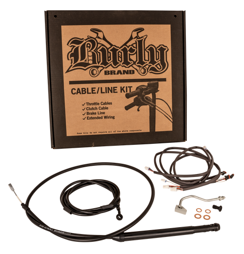 Burly Brand Gorilla Bar Control Kits - BLK `2021-2022 Flhr/Fltr W/ABS