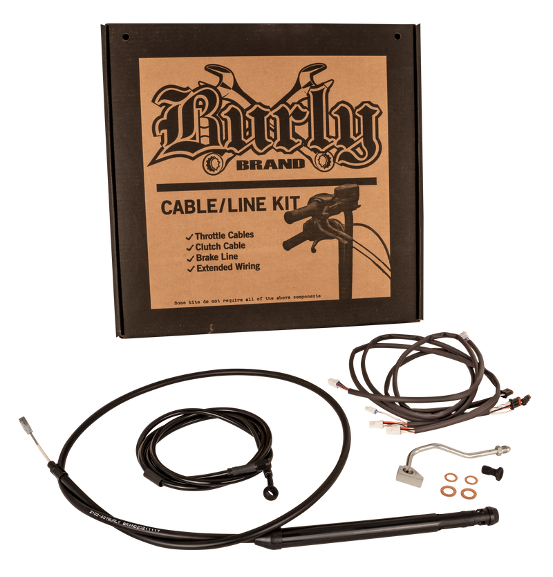 Burly Brand Gorilla Bar Control Kits - BLK `2021-2022 Flhr/Fltr W/ABS