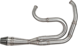 Sawicki Shorty 2-into-1 Exhaust - Big Inch Brushed Stainless Steel - Harley Touring & Softail