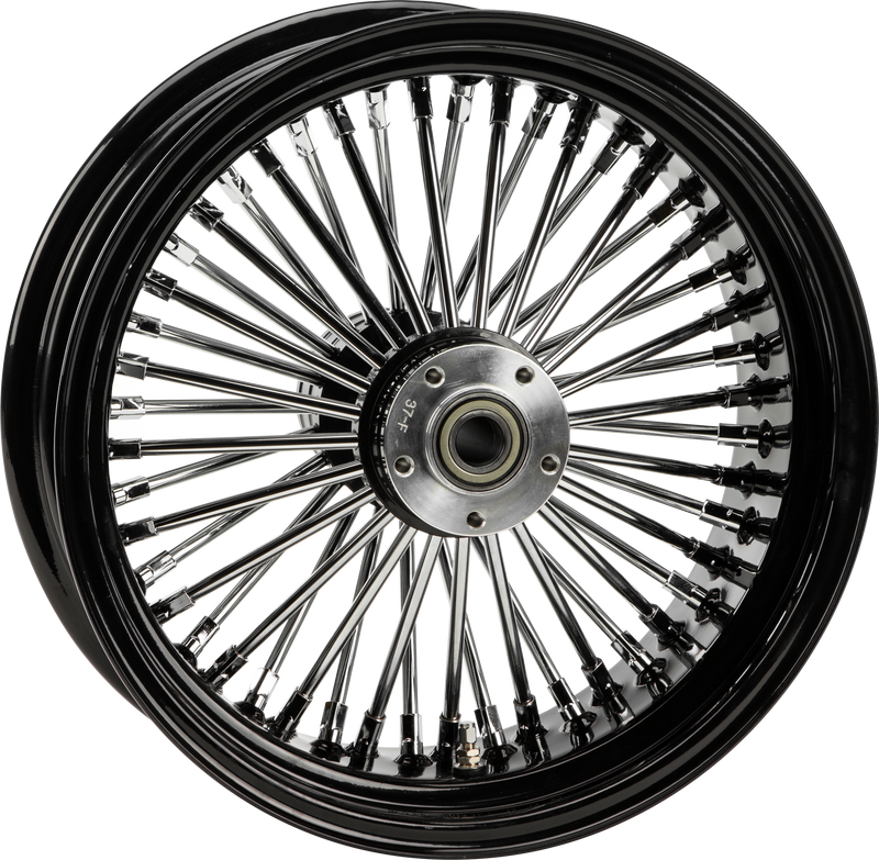 Harddrive Rear Spoked Wheels - 48-SPK Black 18x5.5 Cush DR Wide-HUB 25abs 00 LTR