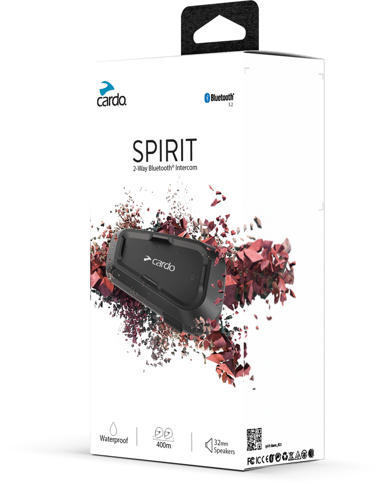 Cardo Spirit BT Headset - Bluetooth Headset Single