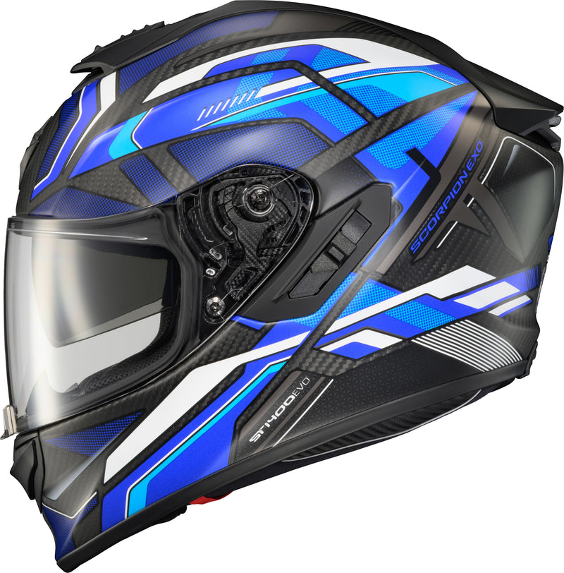 Scorpion EXO EXO-ST1400 EVO Carbon Helmet - HEX Matte Blue 2x