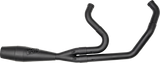 Sawicki Shorty Cannon Black 2-into-1 Exhaust - Harley Twin Cam Softail