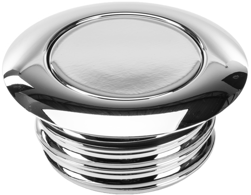 Harddrive Pop-Up Screw In Smooth Gas Cap - Vented RH Chrome