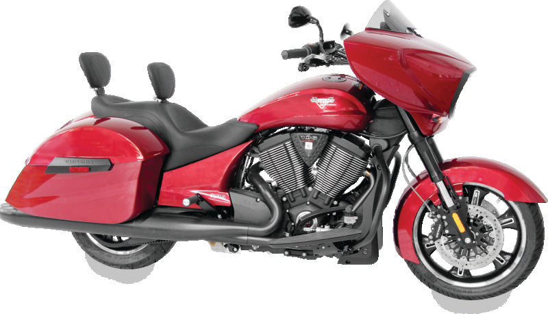 Mustang Motorcycle 1 Piece Touring with Driver Backrest Original — 2010-2017 Harley-Davidson Touring