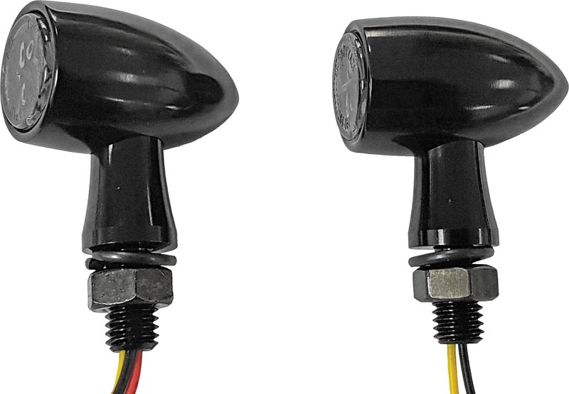 Harddrive LED Turn Signal - RUN/Turn Signal Black White/Amber Clear Lens