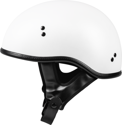 Highway 21 .357 Half Helmet - Solid Half Helmet Matte White XS