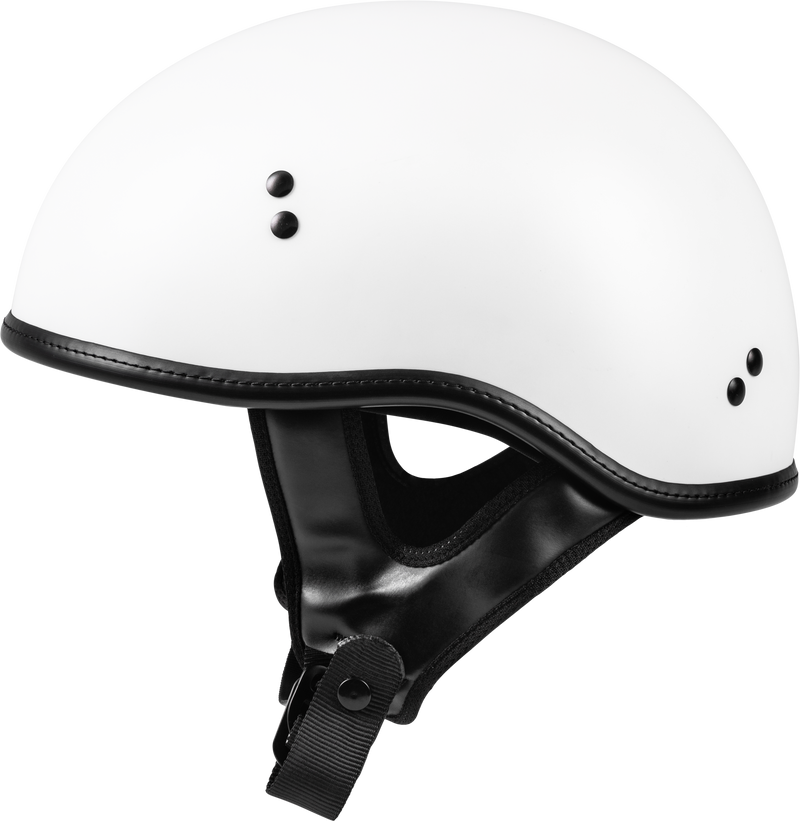 Highway 21 .357 Half Helmet - Solid Half Helmet Matte White XS