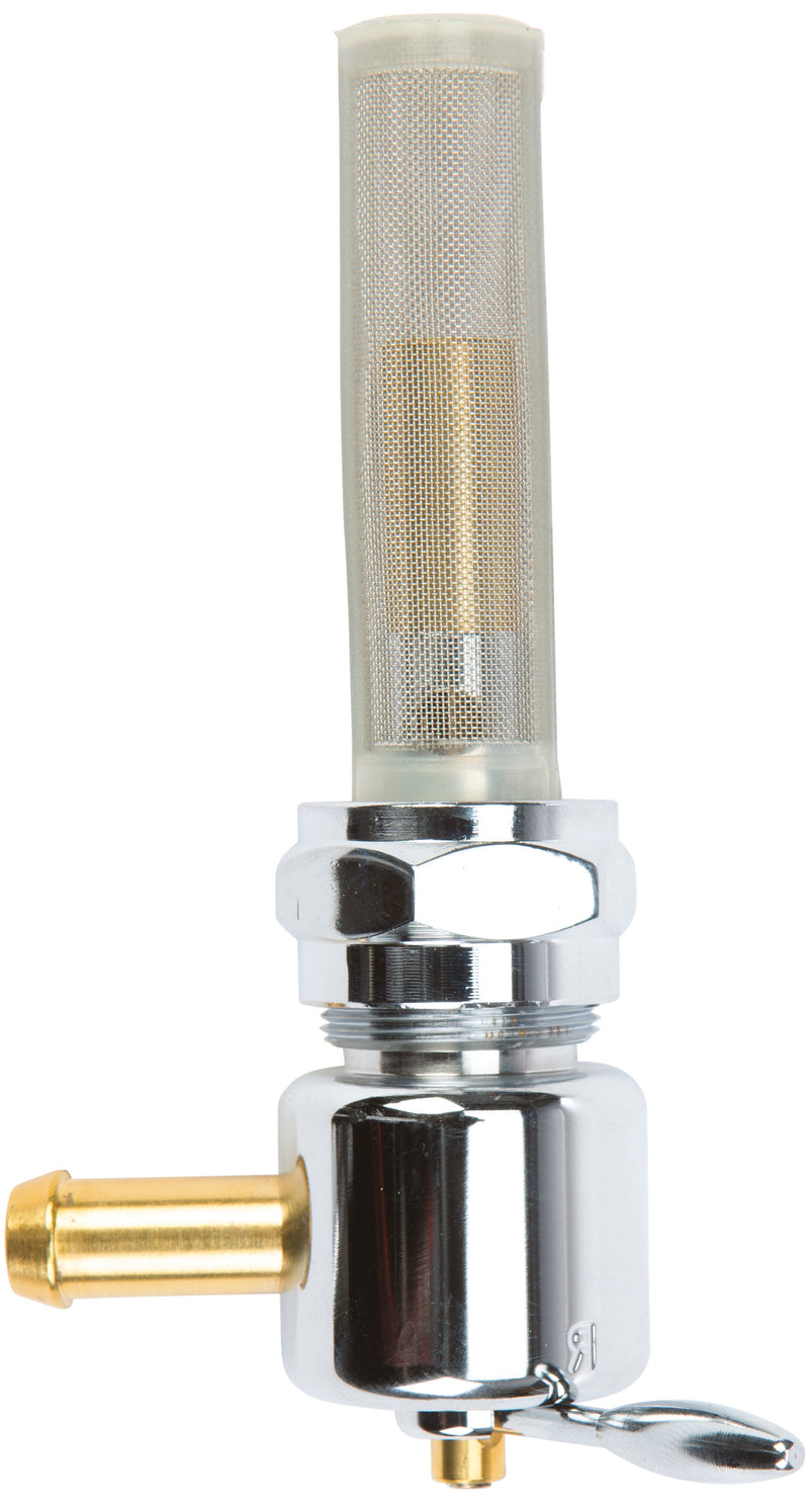 Harddrive Petcock - 22mm Bung Left Spigot Chrome